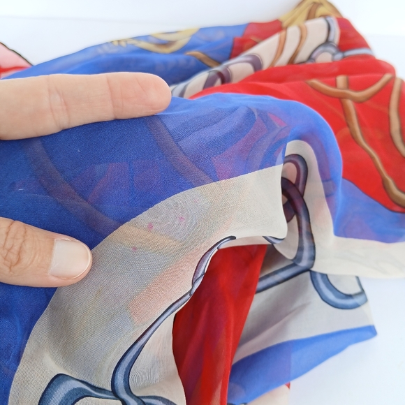 Hermès Paris Scarf Silk Sheer Multicolor France - Picture 6 of 6